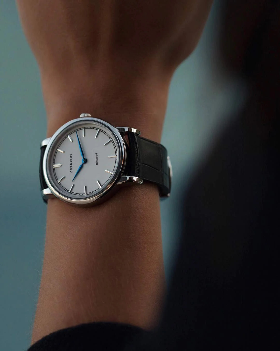 CORNICHE Heritage 36 Steel with White Dial